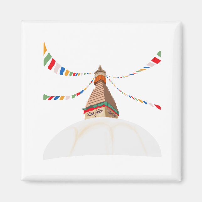Buddha Boudha Swayambhu Magnet (Front)