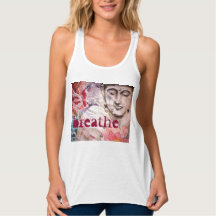 Buddha Breathe Watercolor Art Tank Top