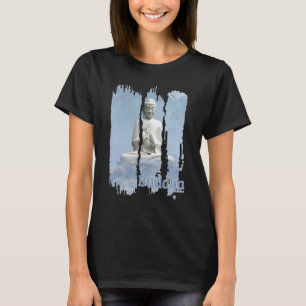 Buddha Buddhism Fashion Women Men Meditation Blue T-Shirt