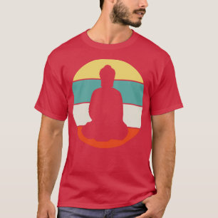 Buddha Buddhism Meditation Retro T-Shirt