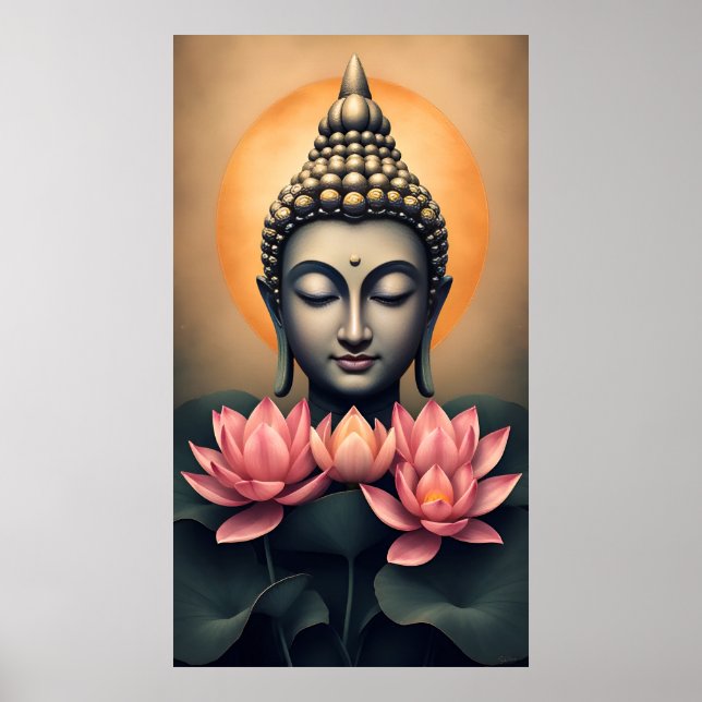 Buddha Buddhism Zen Spirituality Peace Poster (Front)