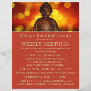 Buddha, Buddhist Group Advertising Flyer