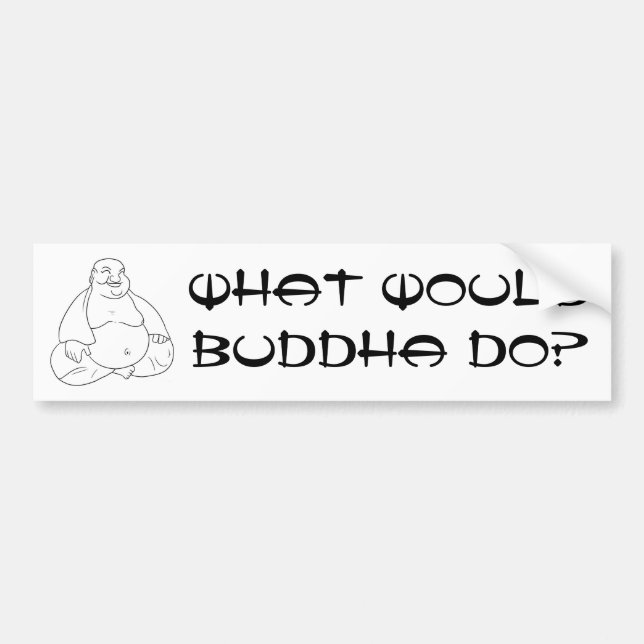 Buddha Bumper Sticker (Front)