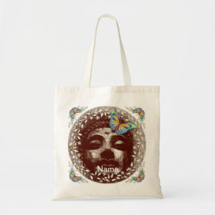 Buddha Butterfly tote bag