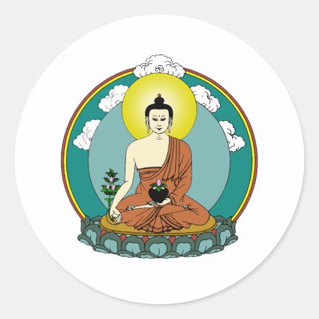Buddha Classic Round Sticker (Front)