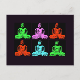 Buddha Collage Postcard