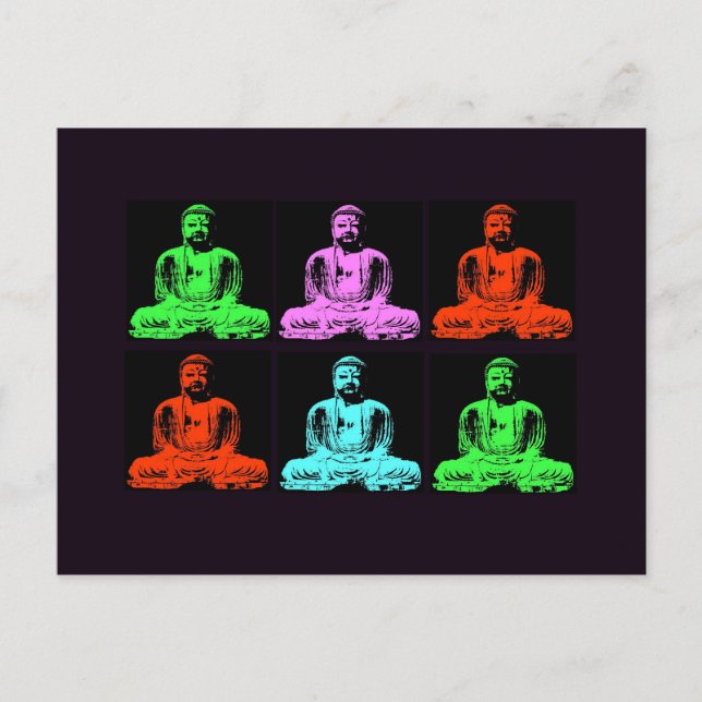 Buddha Collage Postcard (Front)