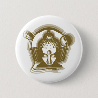 Buddha Deejay 6 Cm Round Badge