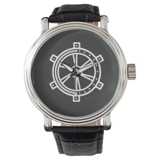 Buddha Dhamma Chakra Buddhism Meditation Watch (Front)