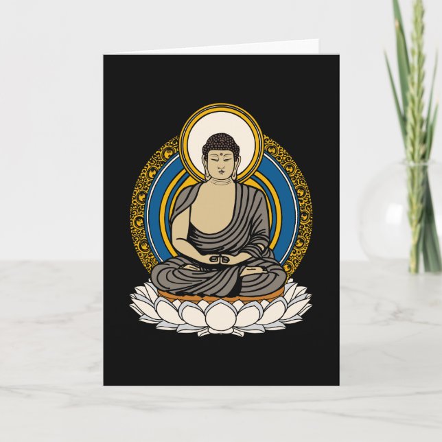 Buddha Dhyana Mudra Card (Front)