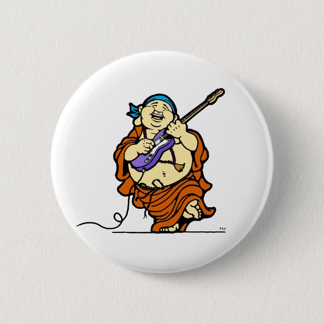 Buddha Electric Guitar Button (Front)