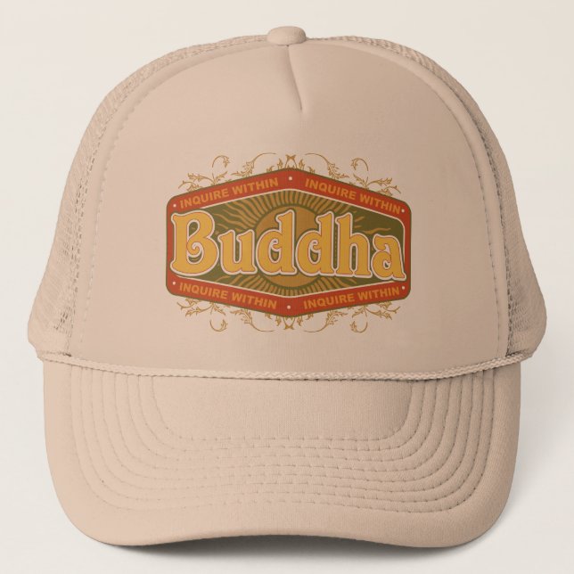 Buddha Enquire Within Trucker Hat (Front)