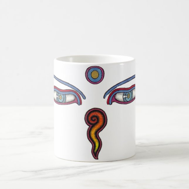 Buddha Eyes Coffee Mug (Center)