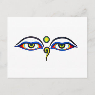 Buddha Eyes Postcard