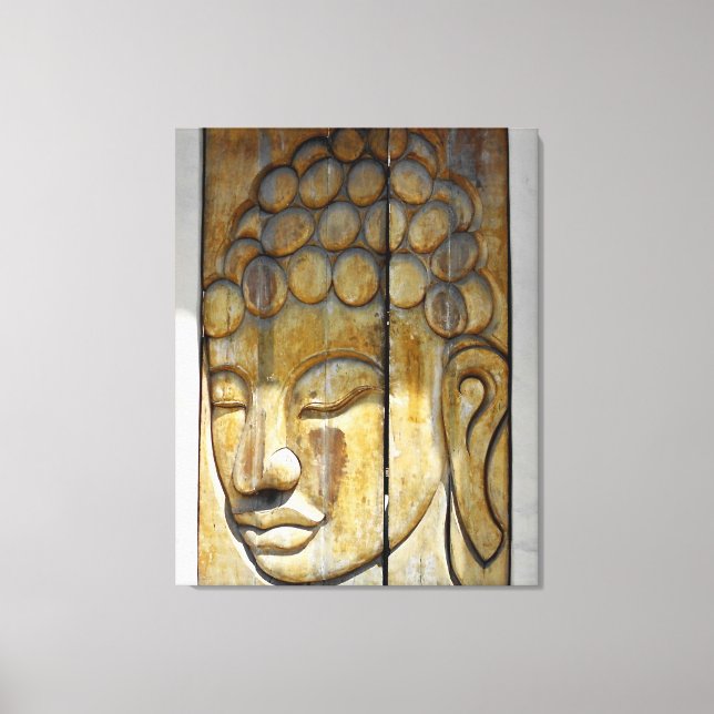 Buddha Face Canvas Print (Front)