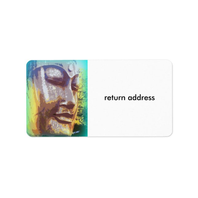 buddha face green label (Front)