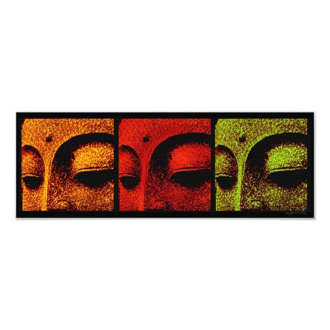 Buddha Faces Photo Print (Front)