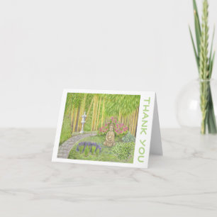 Buddha Garden thank you card