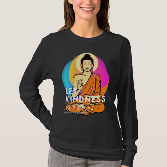 Buddha Gautama Loving Kindness Ripple Mindfulness  T-Shirt (Front)