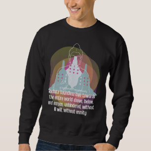 Buddha Gautama Mindfulness Peace Loving Kindness M Sweatshirt
