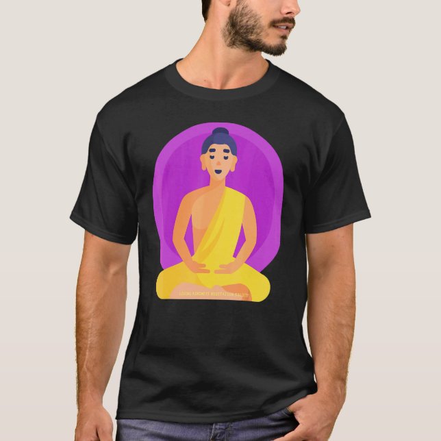 Buddha Gautama Mindfulness Peace Loving Kindness M T-Shirt (Front)