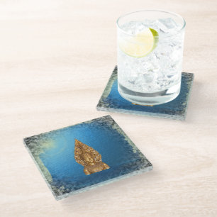 buddha glass coaster
