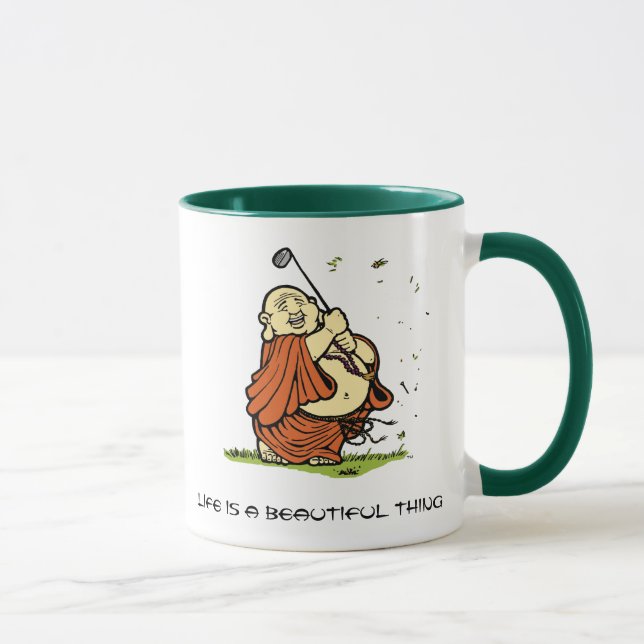 Buddha Golf Mug - Customised (Right)
