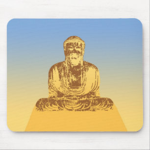 Buddha Graphic Mouse Pad