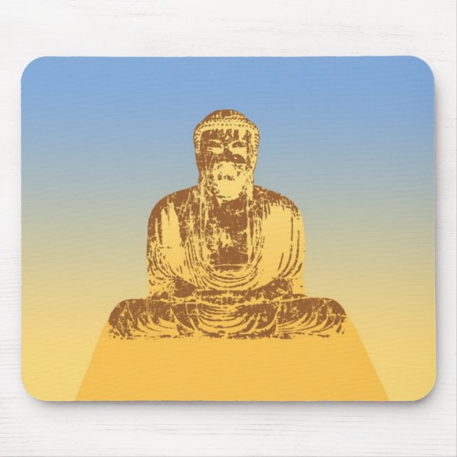 Buddha Graphic Mouse Pad (Front)