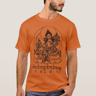 Buddha Green Tara Mantra Tibetan Buddhism Vajrayan T-Shirt