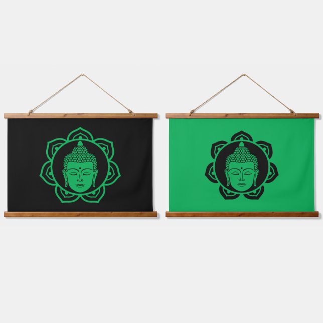 Buddha Head Meditation Hanging Tapestry (Double)