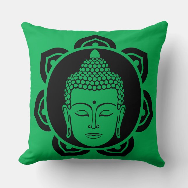 Buddha Head Meditation Pillow (Front)