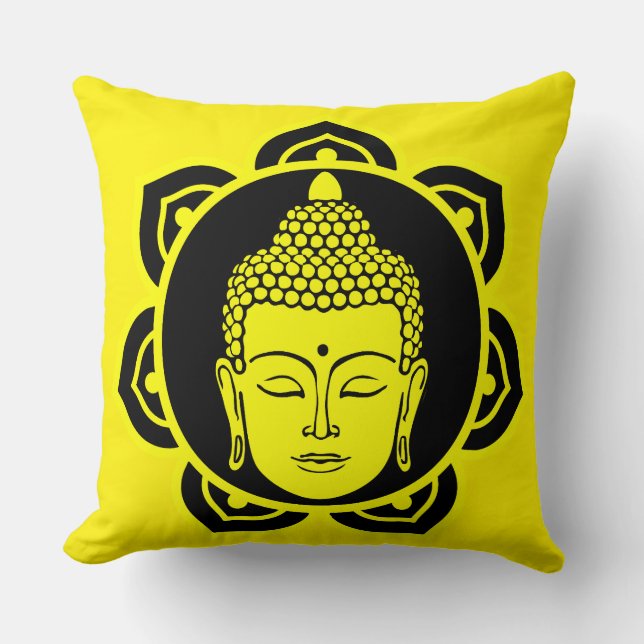 Buddha Head Meditation Pillow (Front)