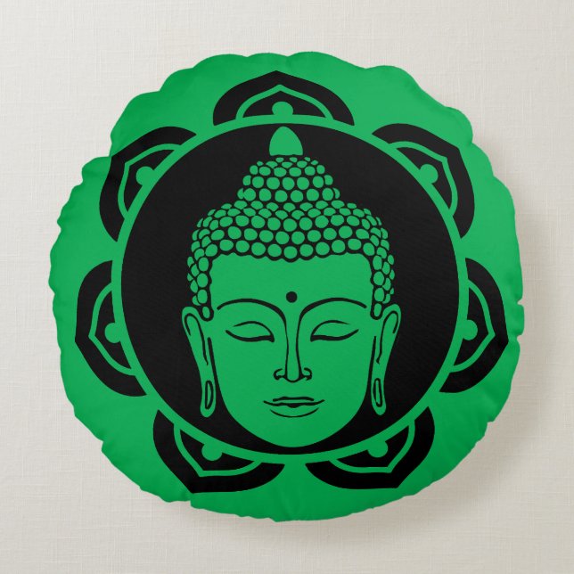 Buddha Head Meditation Pillow (Front)