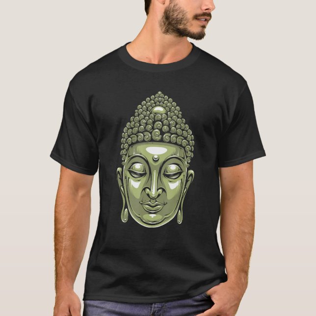 Buddha Head Siddhartha Gautama T-Shirt (Front)