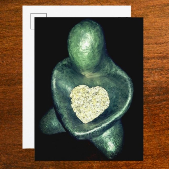 Buddha holding Heart of Stone Postcard (Creator Uploaded)