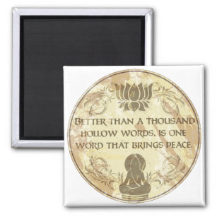Buddha Hollow Words Magnet