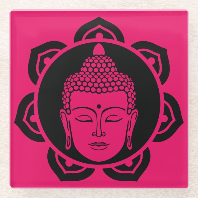 Buddha Home And Living Glass Coaster (Front)