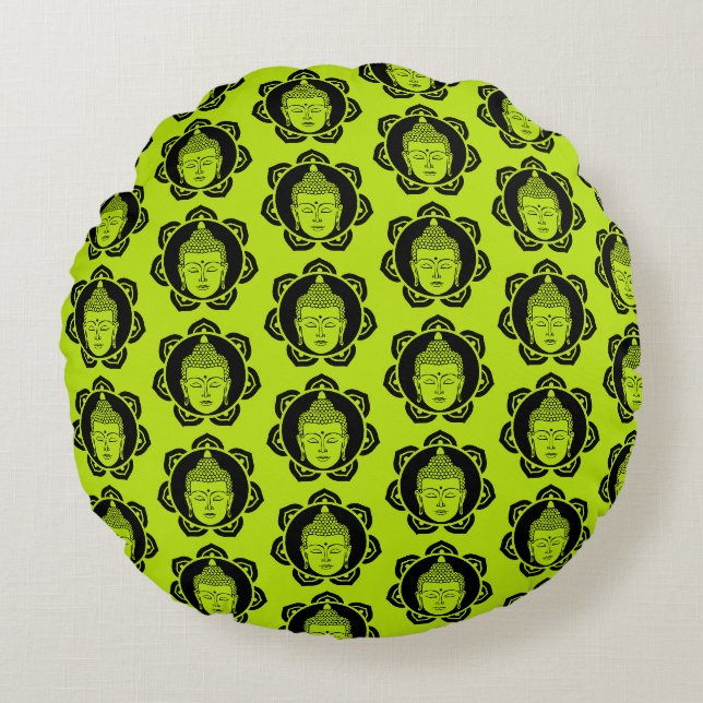 Buddha Home And Living  Round Cushion (Front)