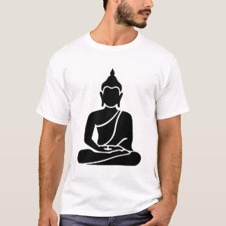 Buddha Icon Silhouette Vector Illustration T-Shirt