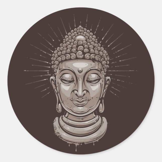 Buddha Illustration stickers (Front)