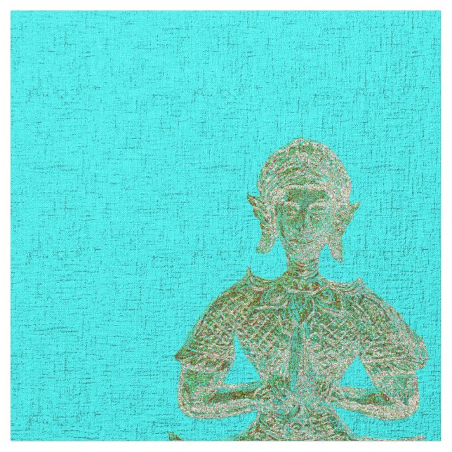 buddha in blue fabric (Close Up)