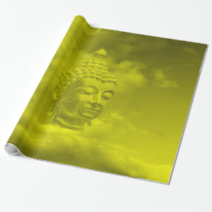 buddha in gold wrapping paper