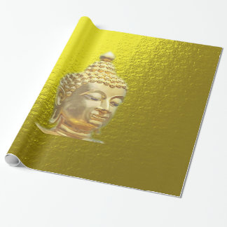 buddha in gold wrapping paper