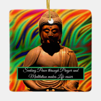 Buddha in Meditation Ceramic Ornament