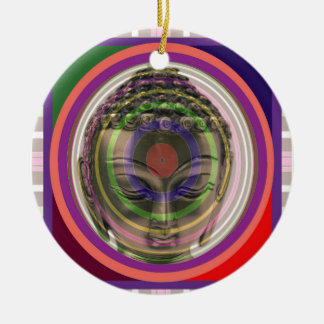 BUDDHA in meditation Master Teacher Saint Guru FUN Ceramic Tree Decoration