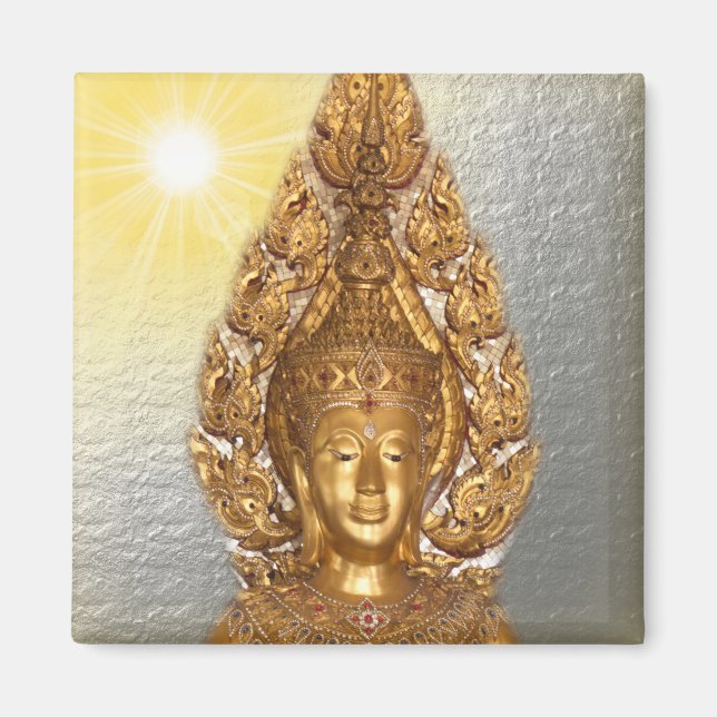 buddha in silver  magnet (Front)