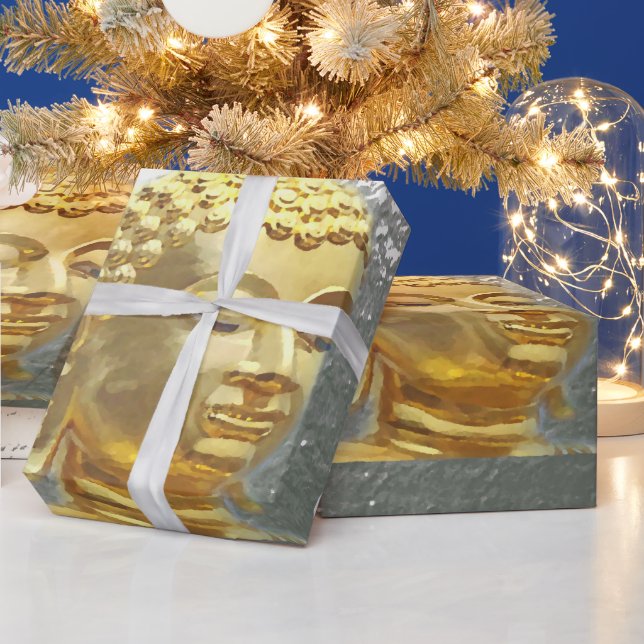 buddha in silver wrapping paper (Holidays)