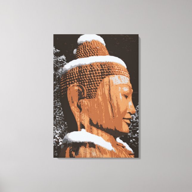 buddha in snow wrapped canvas (Front)