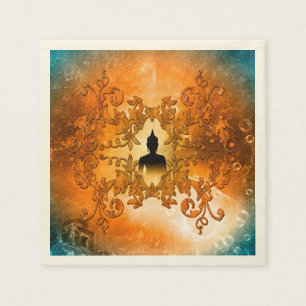 Buddha in the sunset napkin